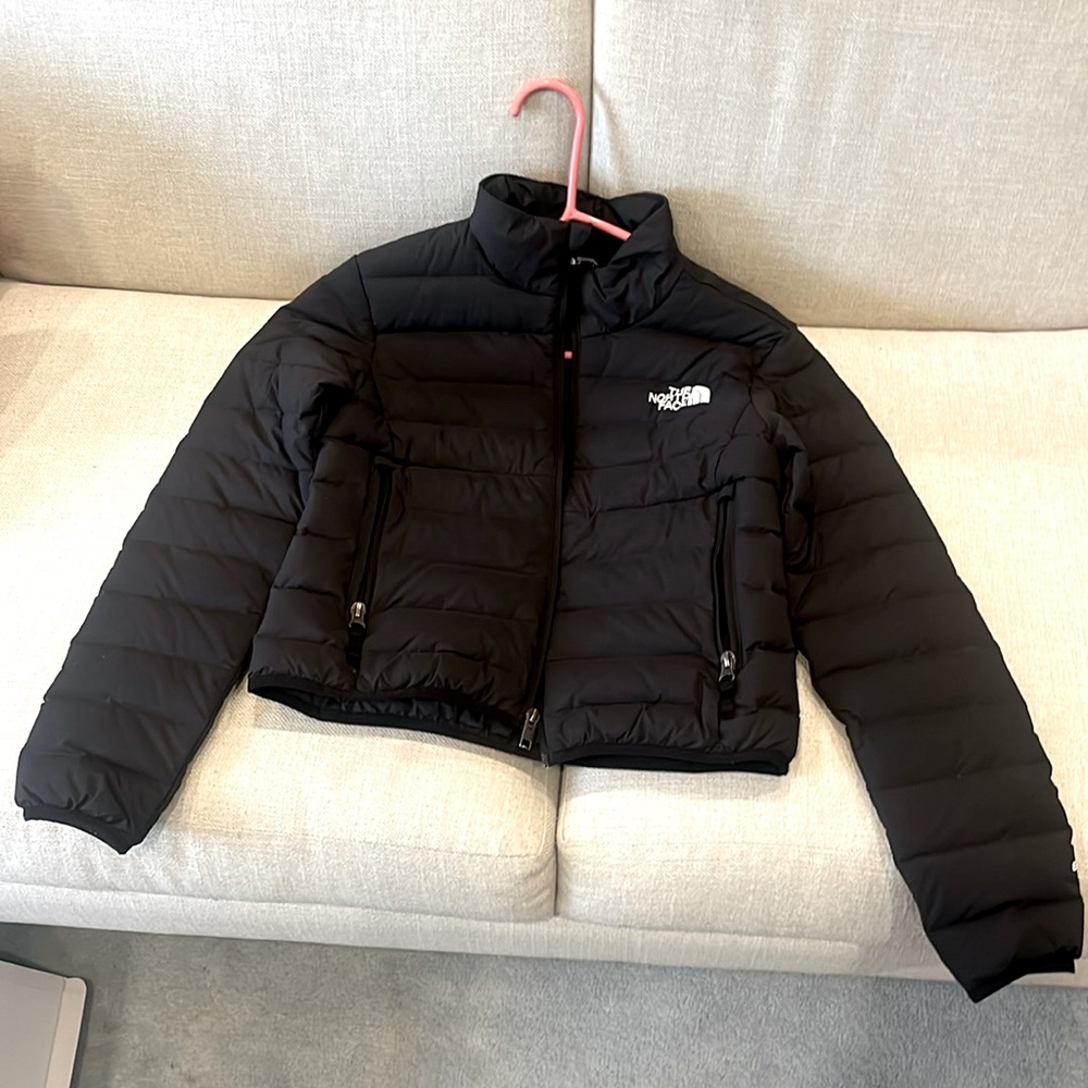 Like New Grls Northface sz L/12 black puffer 600 jacket